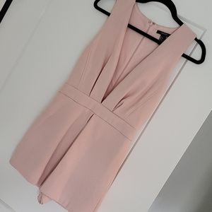 Super sexy pink low cut romper